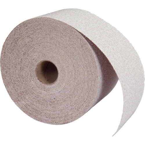 Abrasive No-Fil PSA Paper Roll, Aluminum Oxide, 2-3/4" W x 90' L, 120 Grit Fastek