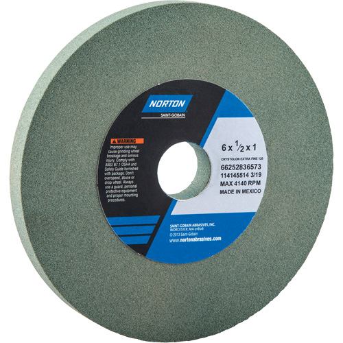 Bench Grinding Wheels - Gemini, 6" x 1/2", 1" Arbor Fastek