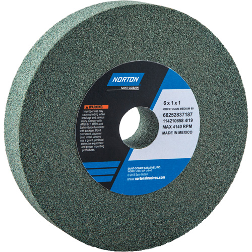 Bench Grinding Wheels - Gemini, 6" x 3/4", 1" Arbor Fastek