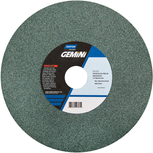 Bench Grinding Wheels - Gemini, 6" x 1", 1" Arbor Fastek