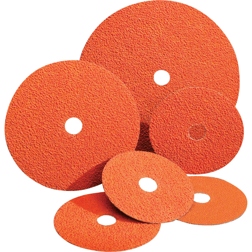 Blaze&reg; Fiber Discs, Ceramic Alumina, 24, 5" Dia x 7/8" Arbor Fastek