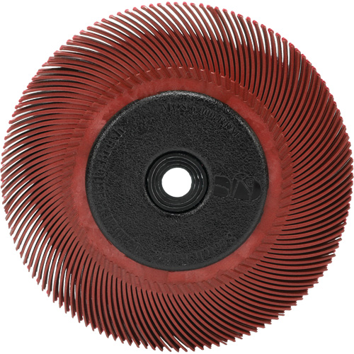 RADIAL BRISTLE BRUSH T-C6" With  ADAPTOR 220, Ceramic, 220 Grit, 6" Dia. Fastek