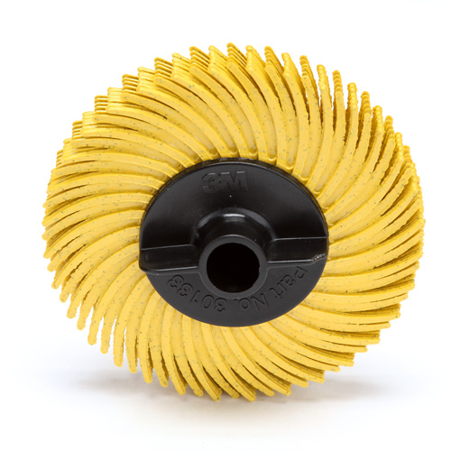 Scotch-Brite Radial Bristle Disc, Aluminum Oxide, 80 Grit, 2" Dia. Fastek