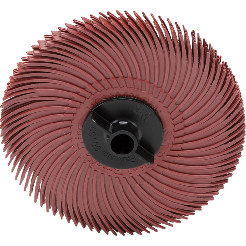 Scotch-Brite Radial Bristle Disc, Aluminum Oxide, 220 Grit, 3" Dia. Fastek
