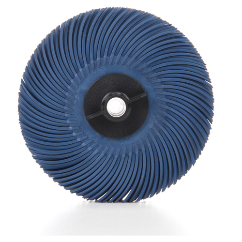 Scotch-Brite Radial Bristle Disc, Aluminum Oxide, 400 Grit, 3" Dia. Fastek