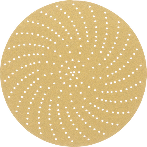 Hookit Clean Sanding Disc, 6" Dia., P120 Grit, Aluminum Oxide, C-Weight Fastek