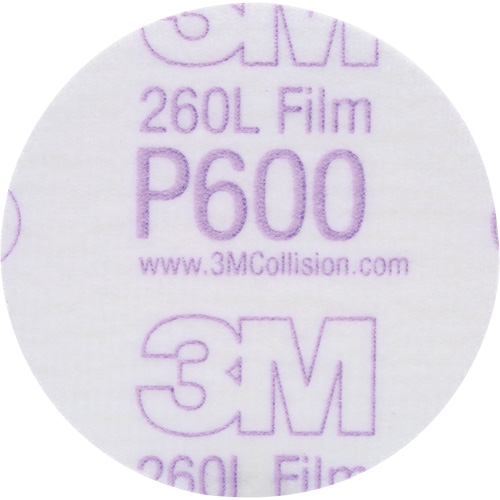 Disque dor&eacute; Hookit, dia 3", Grain P600, Oxyde d'aluminium, Poids C Fastek