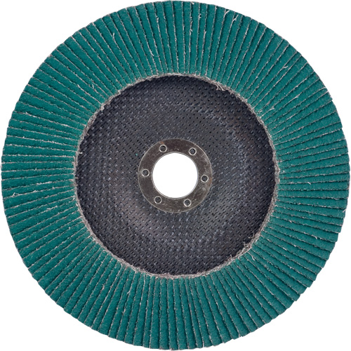 Disque &agrave; lamelles 577F, 7" x 5/8"-11, Type 27, Grain 36, Alumine de zirconium Fastek