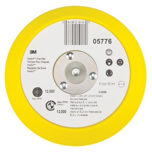 Patin pour disque Hookit, dia 6" Fastek