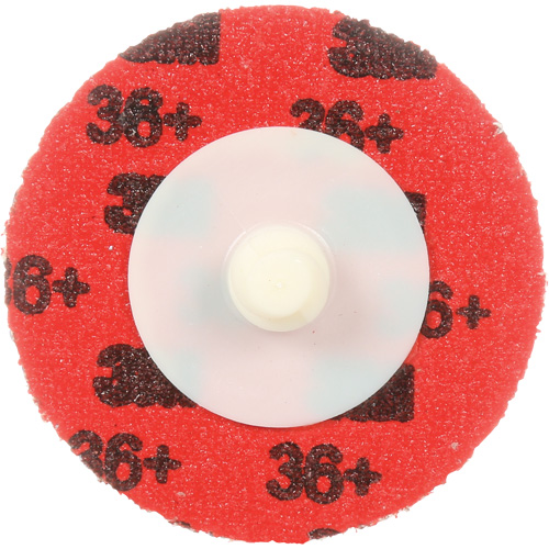 Disque &agrave; d&eacute;ligner durable II Roloc Cubitron, 3" dia., Grain 36+, C&eacute;ramique Fastek