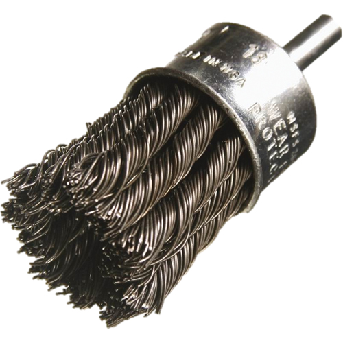 Brosses mont&eacute;es &agrave; fils nou&eacute;s, 3/4" dia., dia. Des fils 0,014", Tige 1/4" Fastek