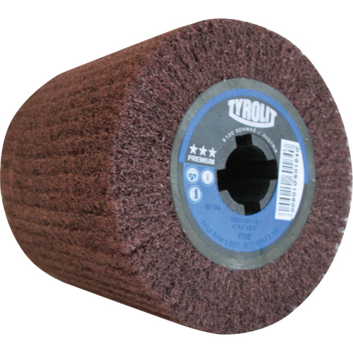 Pro-Line Surface Conditioning Drum, 4" Dia. x 4" W, 3/4" Arbor, Fine Grit, Aluminum Oxide Fastek
