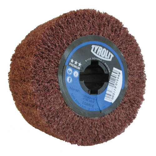 Pro-Line Surface Conditioning Drum, 4" Dia. x 2" W, 3/4" Arbor, Coarse Grit, Aluminum Oxide Fastek