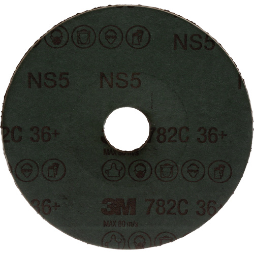 782C Fibre Disc, Ceramic Grain, 36+, 5" Dia x 7/8" Arbor Fastek