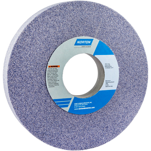 Meule cylindrique Norton 32A, 10" x 1", Arbre de 3", 1, Oxyde d'aluminium Fastek