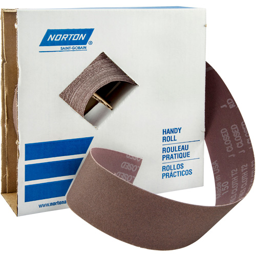 Rouleau de toile abrasive Metalite, Oxyde d'aluminium, 2" la x 150' lo, Grain 220 Fastek