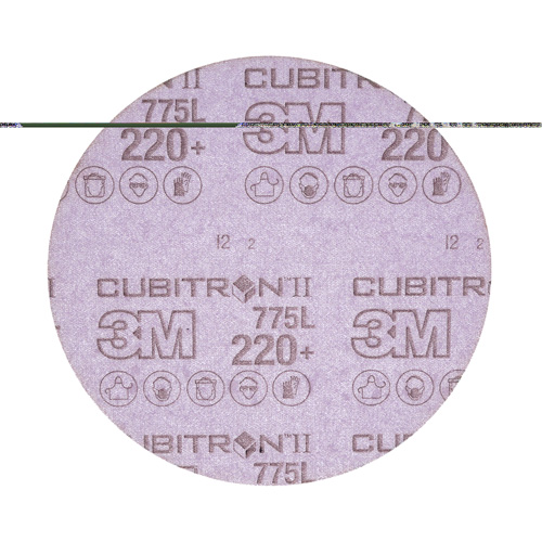 Film pour disque Hookit de 3M, dia 6", Grain 220+, C&eacute;ramique, Poids C Fastek