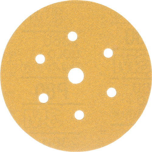 Film pour disque Hookit de 3M, dia 6", Grain P80, Oxyde d'aluminium, Poids C Fastek