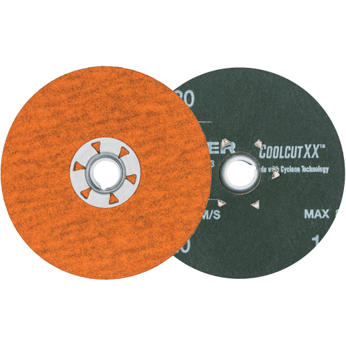 Coolcut XX Sanding Disc, 4-1/2" Dia., 120 Grit, Ceramic Fastek