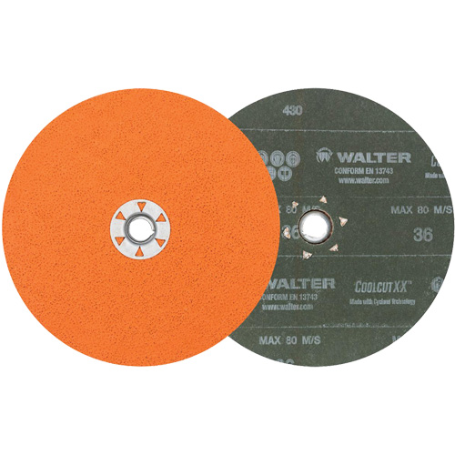 Coolcut XX Sanding Disc, 7" Dia., 36 Grit, Ceramic Fastek
