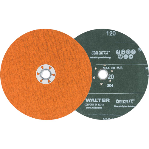 Coolcut XX Sanding Disc, 7" Dia., 120 Grit, Ceramic Fastek
