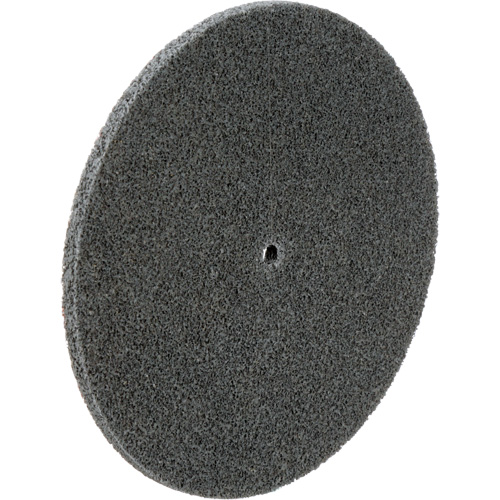 Scotch-Brite EXL Unitized Wheel, 6" x 1/4", 1/4" Arbor, Fine Grit, Silicon Carbide Fastek