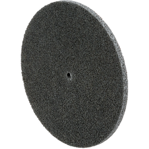 Scotch-Brite EXL Unitized Wheel, 6" x 1/4", 1/4" Arbor, Fine Grit, Silicon Carbide Fastek