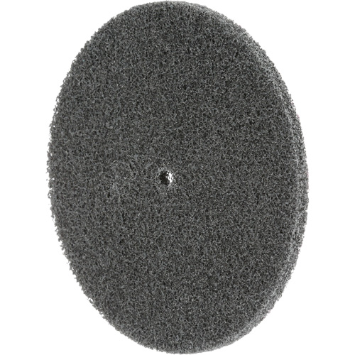 Meule unitaris&eacute;e EXL Scotch-Brite, 5" x 1/4", Arbre de 1/4", Grain de Fin, Carbure de silicium Fastek