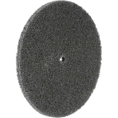 Meule unitaris&eacute;e EXL Scotch-Brite, 5" x 1/4", Arbre de 1/4", Grain de Fin, Carbure de silicium Fastek