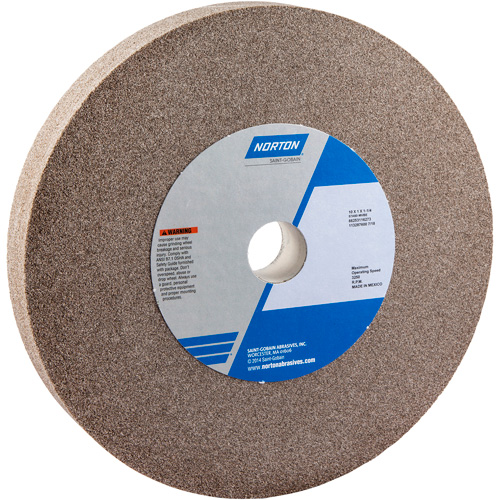 Bench Grinding Wheel, 10" x 1", 1-1/4" Arbor, 1, Aluminum Oxide Fastek