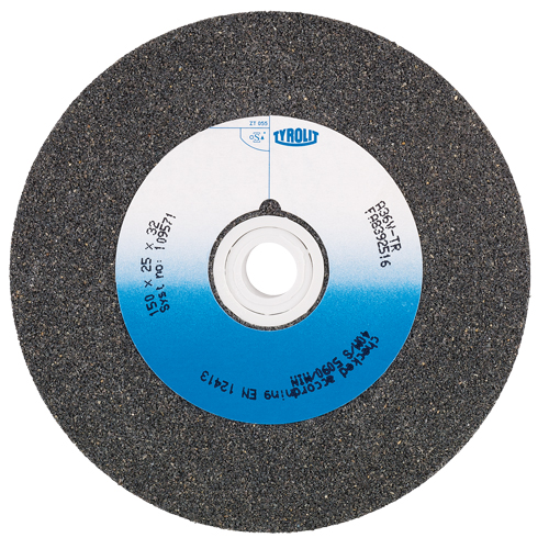 Bench Grinding Wheel, 8" x 1", 1" Arbor, Aluminum Oxide, Type 1 Fastek