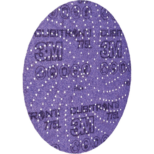 Cubitron II Hookit Film Disc 775L, 5" Dia., 80+ Grit, Ceramic, F-Weight Fastek