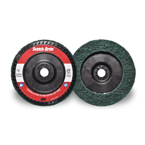 Scotch-Brite Clean & Strip XT Pro Extra Cut Disc, 7" Dia., Extra Coarse Grit, Aluminum Oxide Fastek