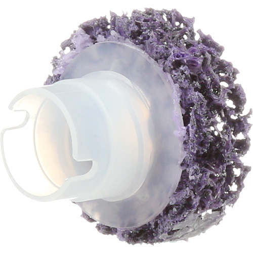 Disque de nettoyage pour moyeu de frein Roloc Pro Scotch-Brite, 1-1/2" dia., Grain Extra grossier, Carbure de silicium Fastek