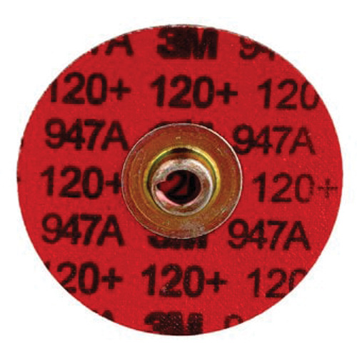 Disque &agrave; bordure durable Cubitron II Roloc, 3" dia., Grain 120+, C&eacute;ramique Fastek