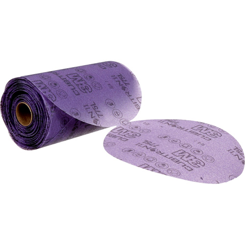 Cubitron II Stikit Clean Sanding Film Disc, 5" Dia., 80+ Grit, Ceramic Fastek