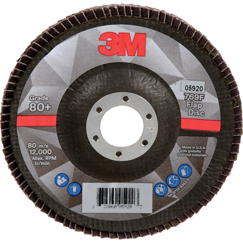 769F Flap Disc, 5" x 7/8", Type 29, 80+ Grit, Ceramic Fastek