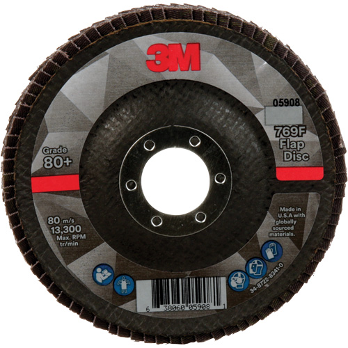 769F Quick Change Flap Disc, 4-1/2" x 7/8", Type 29, 80+ Grit, Ceramic Fastek