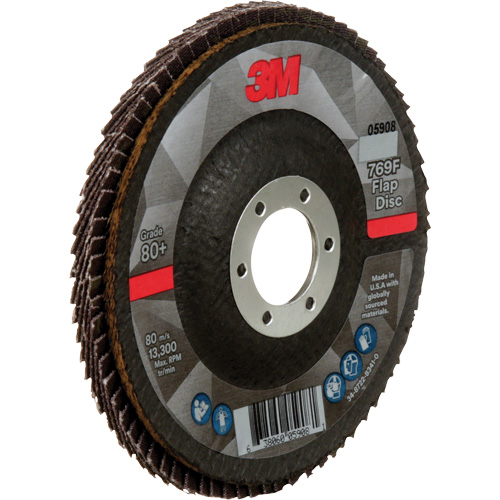 769F Quick Change Flap Disc, 4-1/2" x 7/8", Type 29, 80+ Grit, Ceramic Fastek