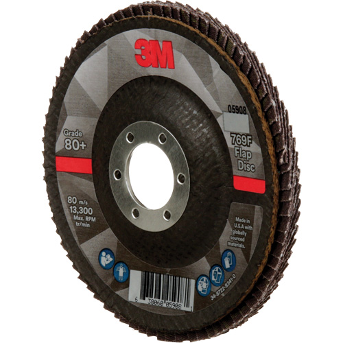 769F Quick Change Flap Disc, 4-1/2" x 7/8", Type 29, 80+ Grit, Ceramic Fastek