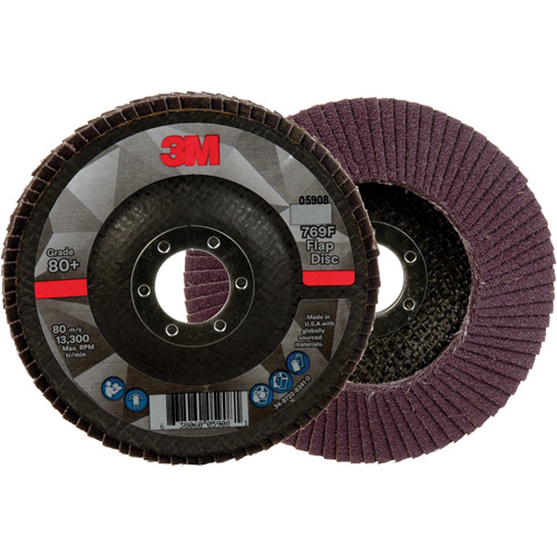 769F Quick Change Flap Disc, 4-1/2" x 7/8", Type 29, 80+ Grit, Ceramic Fastek