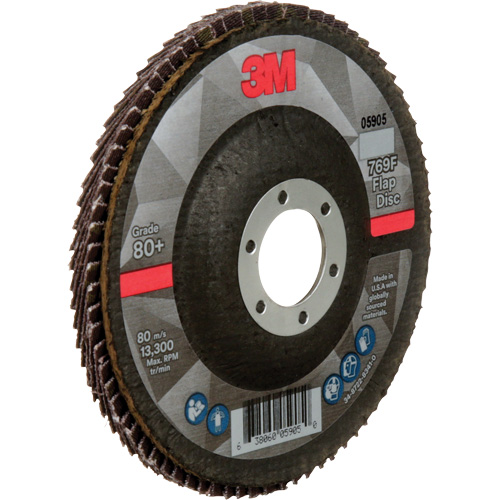 769F Quick Change Flap Disc, 4-1/2" x 7/8", Type 27, 80+ Grit, Ceramic Fastek