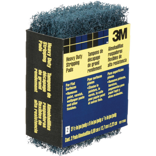 Heavy-Duty Stripping Pads, Aluminum Oxide, 3-1/2" x 5", Coarse Grit Fastek