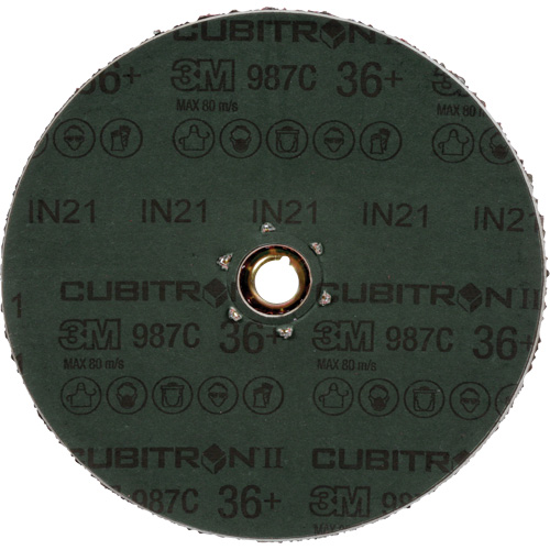 Cubitron II 987C Fibre Disc, Ceramic, 36+, 4-1/2" Dia Fastek