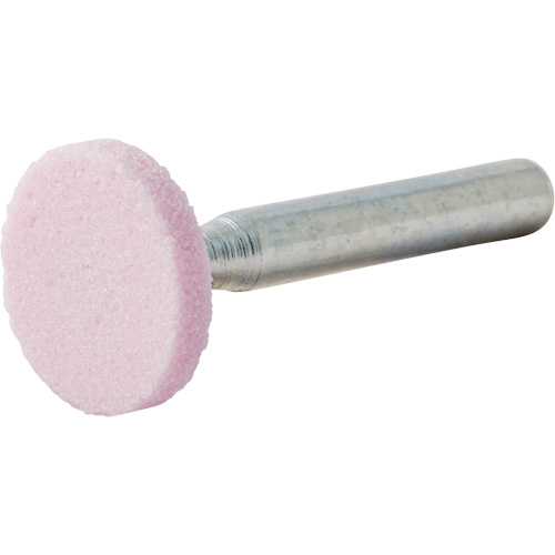 Vitrified Bond Mounted Point, W200, Aluminum Oxide, 3/4" Dia., 1/8" L, 80 Grit Fastek