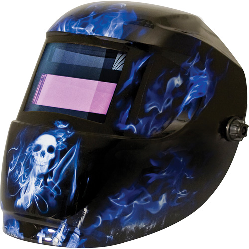 Masque de soudage Carrera ArcOne, 2" lo x 3" la Champ de vision, Teinte 9 - 13, Bleu Fastek