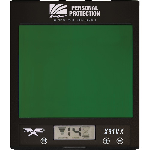 ArcOne&reg; Xtreme Auto-Darkening Lense, 4-1/2" W x 5-1/2" H Viewing Area, For Use With Xtreme&reg; Fastek