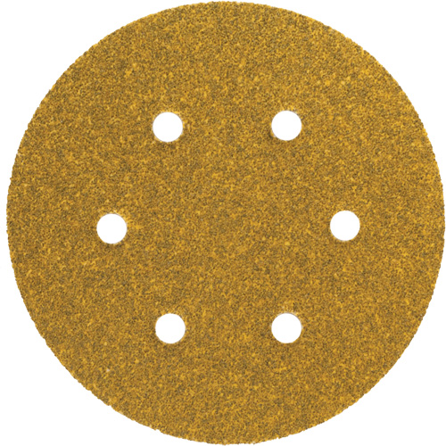 Gold Reserve A296 Paper Hook & Loop Vacuum Disc, 5" Dia., P220/Fine Grit, Aluminum Oxide, C-Weight Fastek