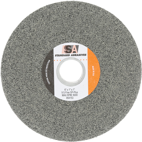 Standard Abrasives General Purpose Plus Wheel, 6" x 1", 1" Arbor, Silicon Carbide Fastek