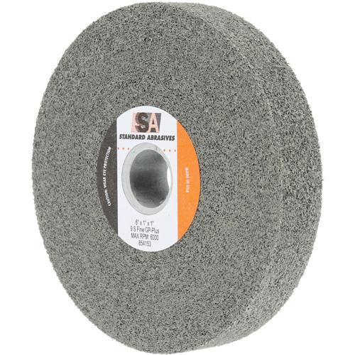 Standard Abrasives General Purpose Plus Wheel, 6" x 1", 1" Arbor, Silicon Carbide Fastek